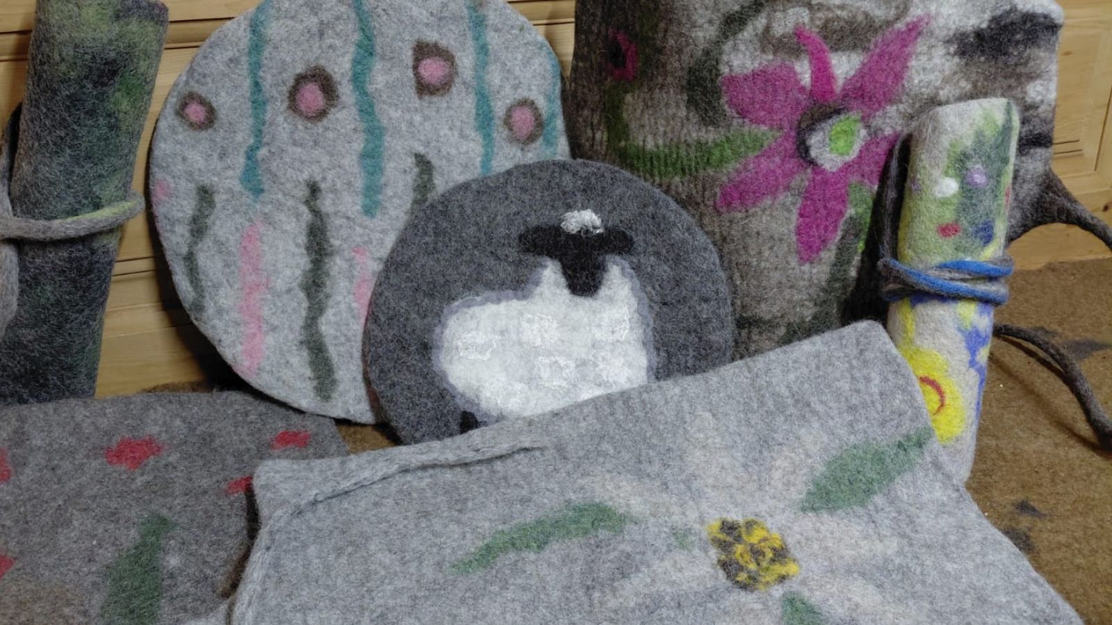 Sitzkissen aus Filz