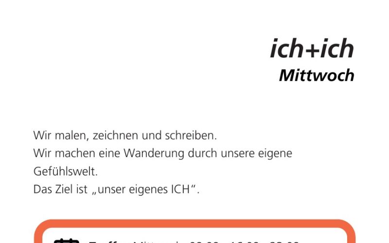 Seite aus dem Programmheft: ich+ich