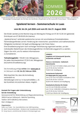 Sommerschule Laas