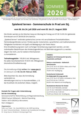 Sommerschule Prad