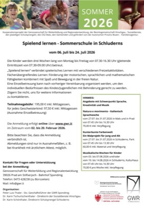 Sommerschule Schluderns